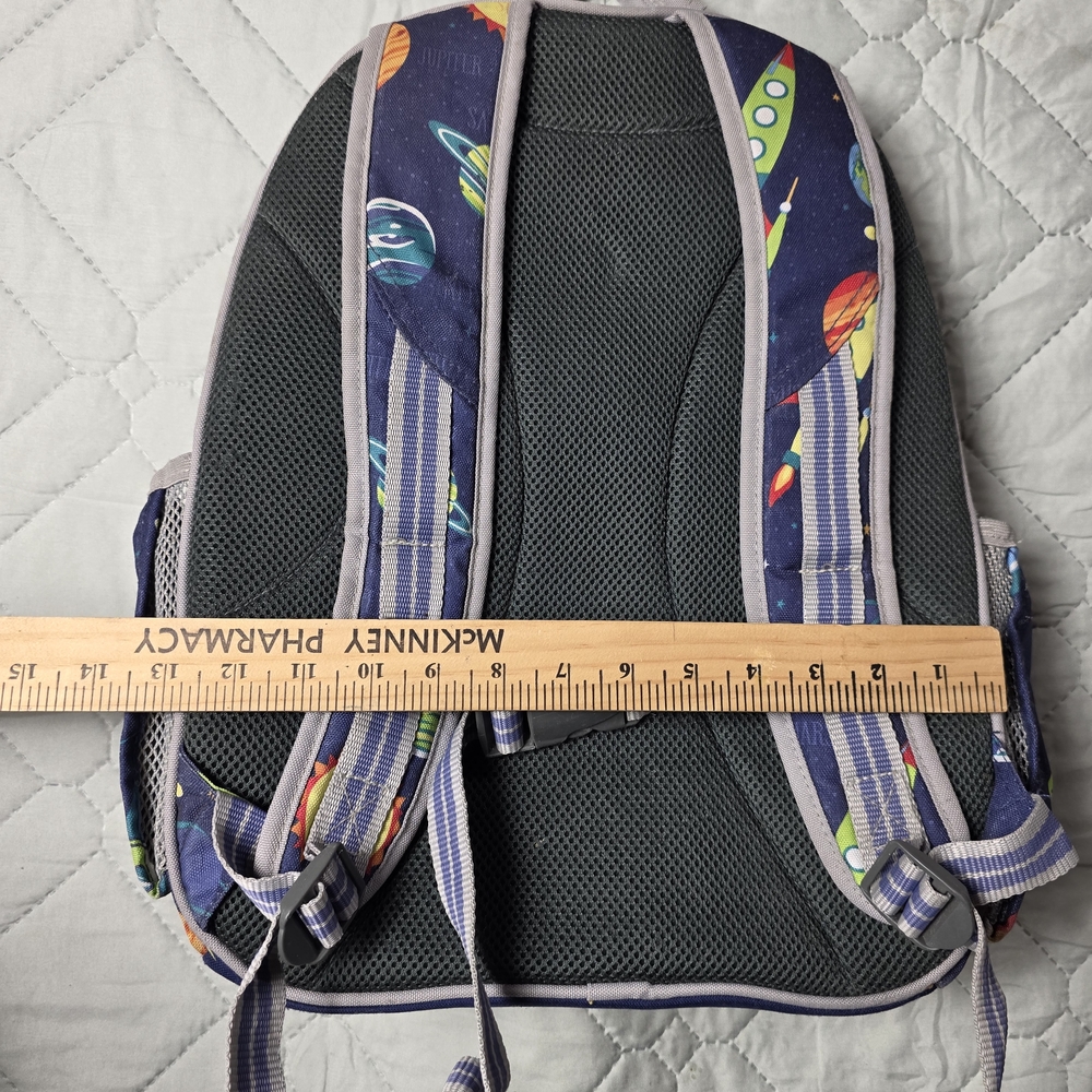 Pottery Born Kids Mackenzie Navy Solar System Glow-in-the-Dark Backpack - Picture 7 of 10